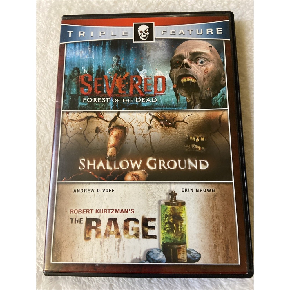 Severed Shallow Ground The Rage Dvd Horror Triple Feature Zombie Gore